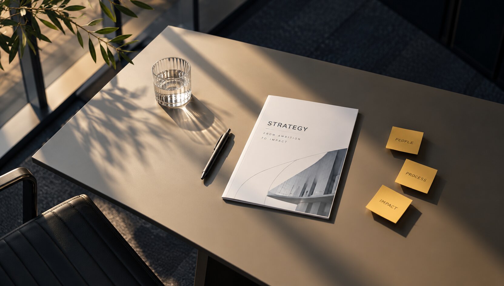 Minimalist architectural composition representing structure, alignment and operating model design principles.